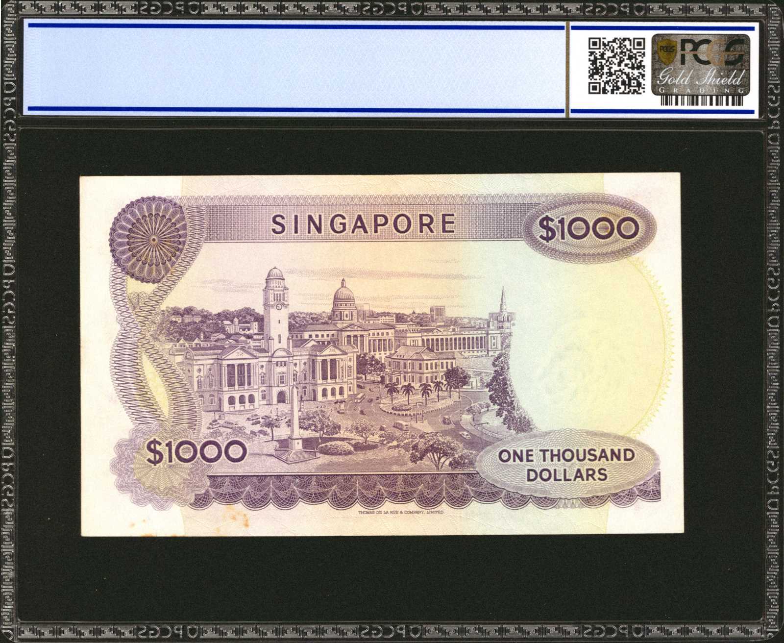image for: Singapore  1,000 dollars (B108as)
