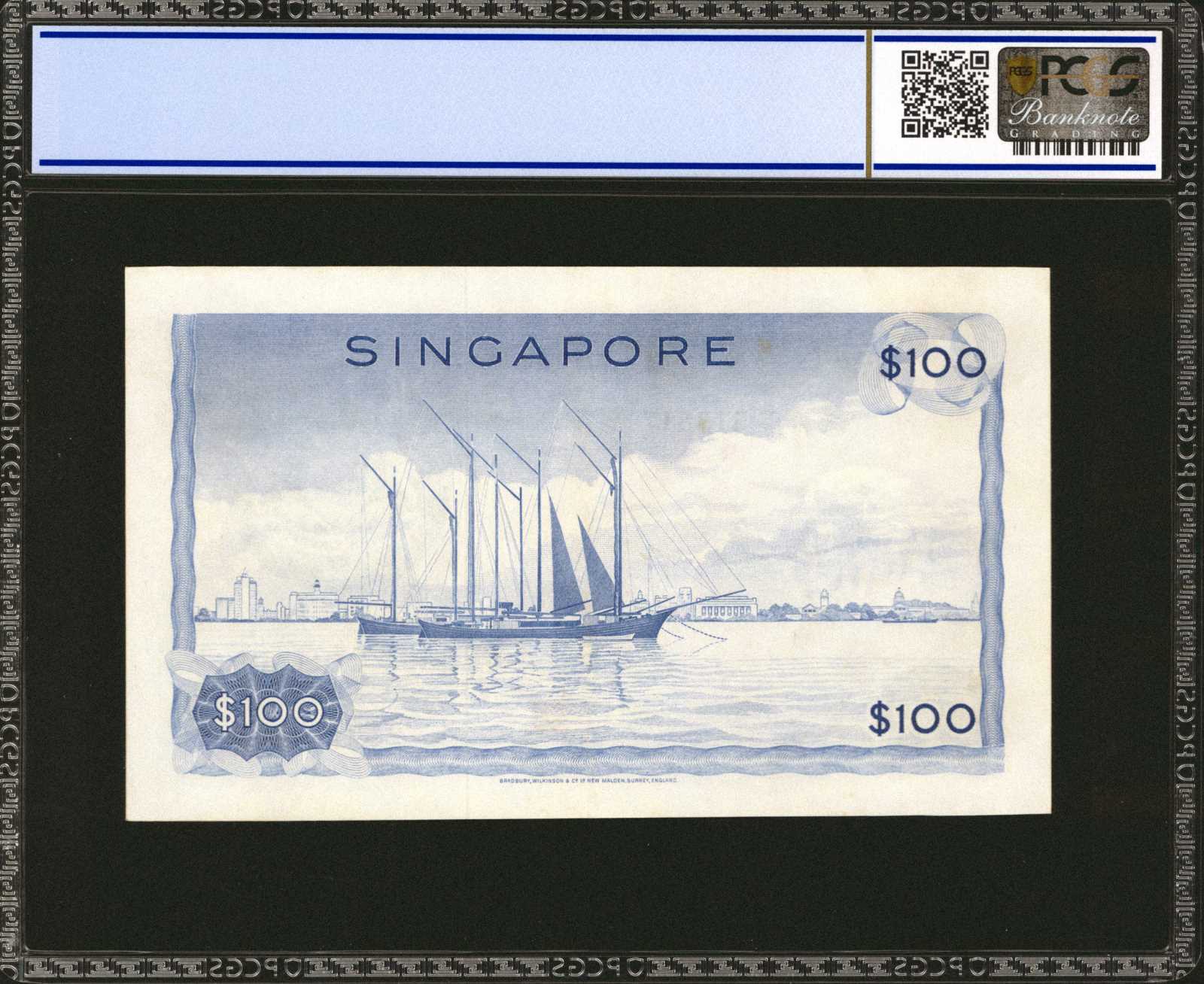 image for: Singapore  100 dollars (B106as)