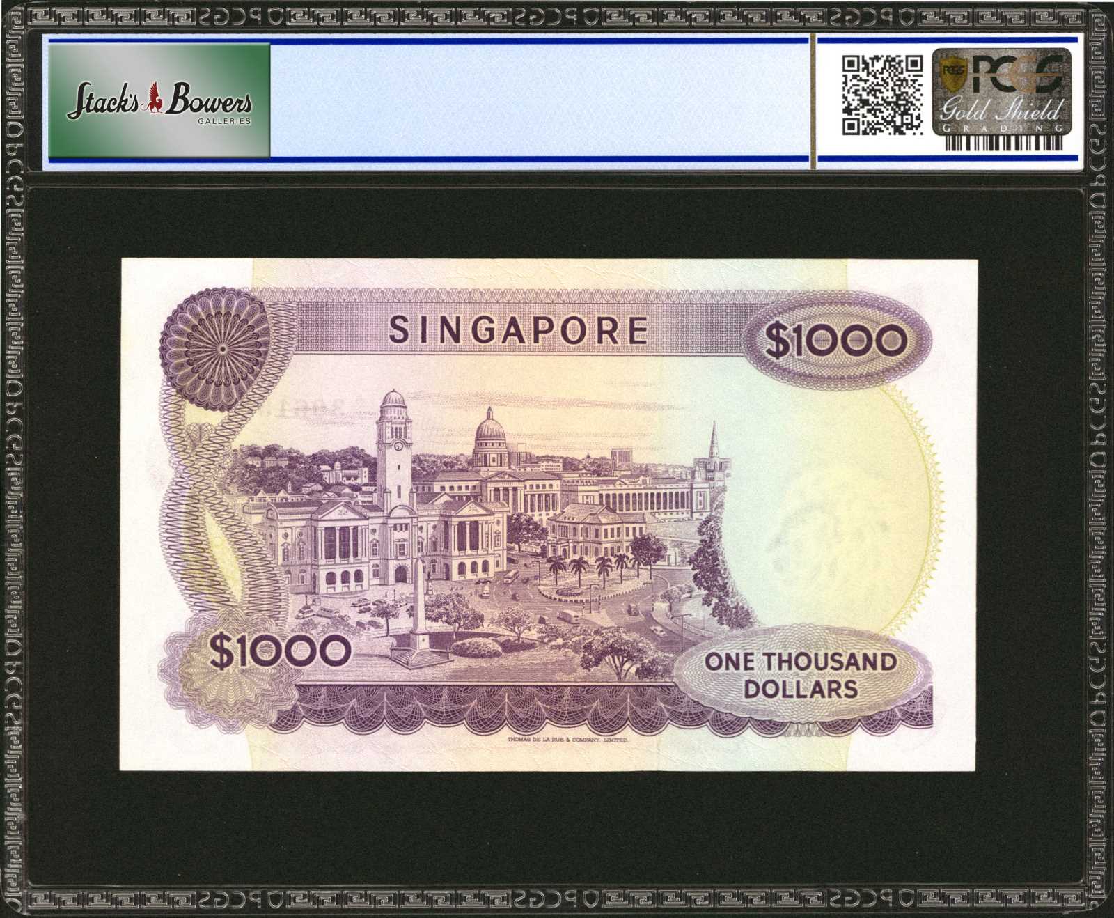 image for: Singapore  10,000 dollars (B109as)