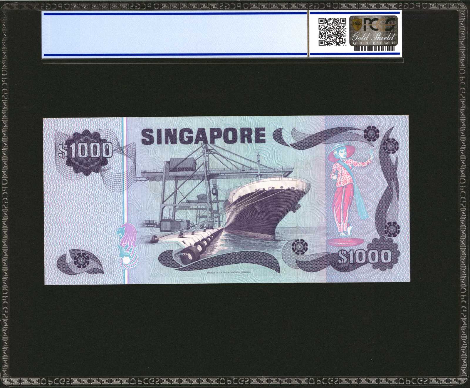 image for: Singapore  1,000 dollars (B117as)