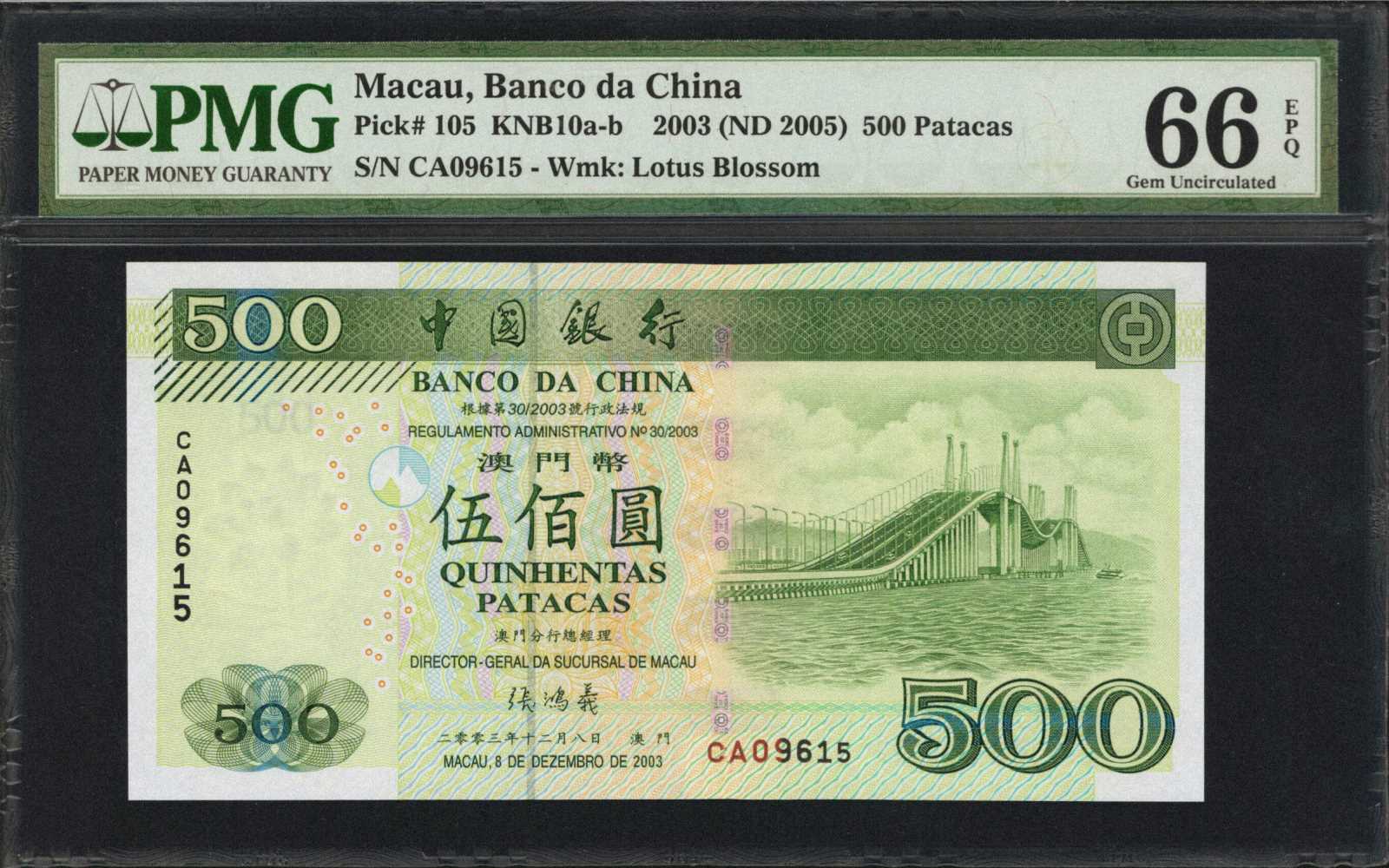 image for: Macau  1,000 patacas (B212az)