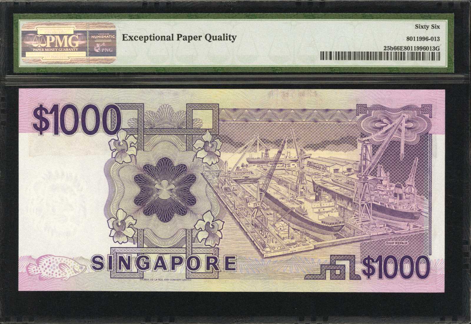 image for: Singapore  1,000 dollars (B126z)