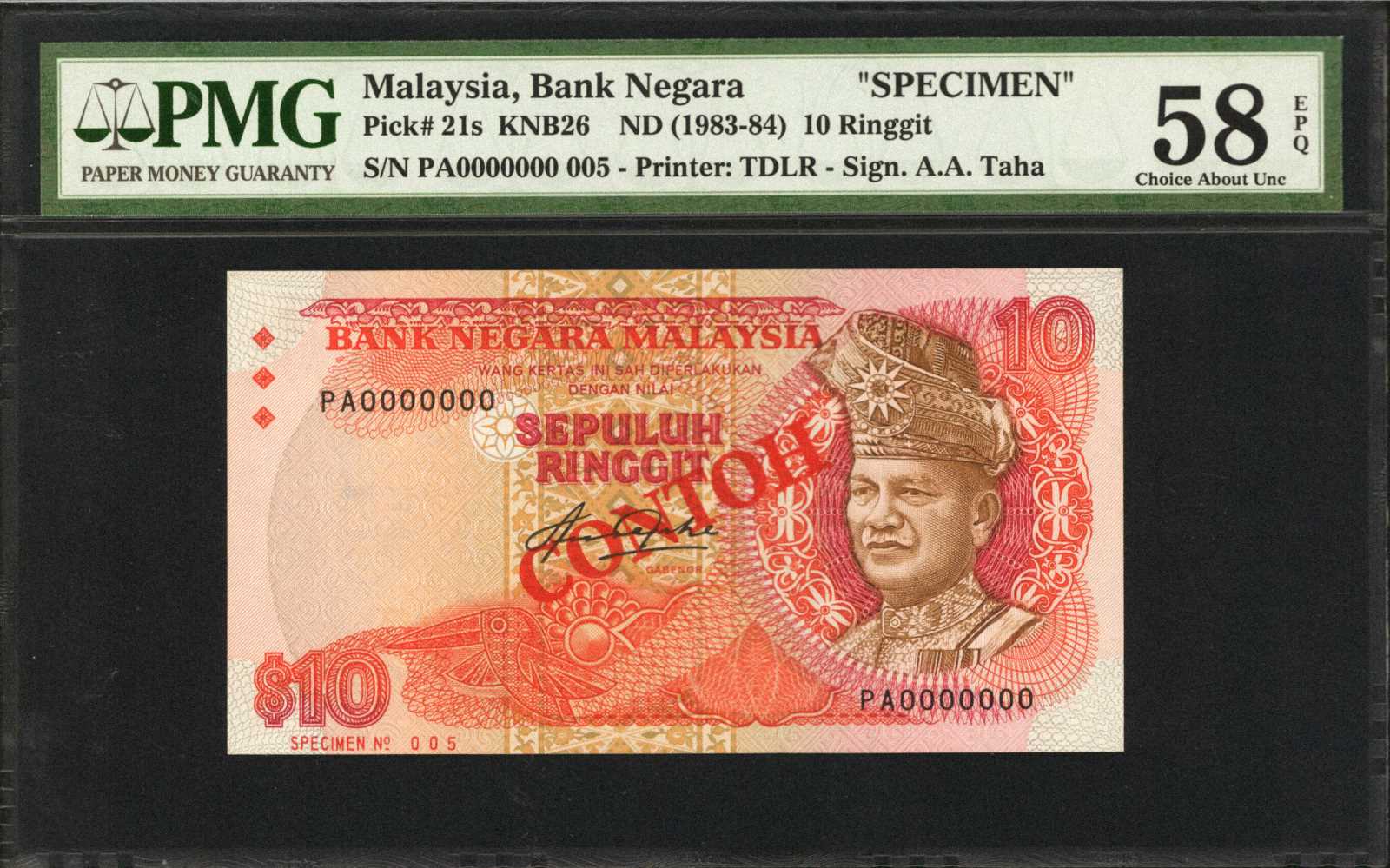 image for: Malaysia  10 ringgit (B121as2)