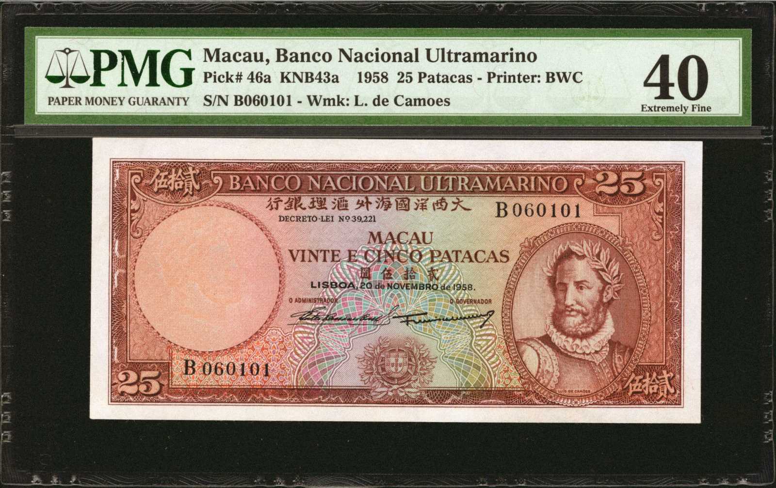 image for: Macau  25 patacas(B047es2)