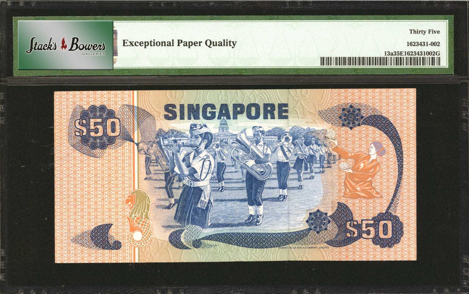 image for: Singapore  50 dollars (B114as)