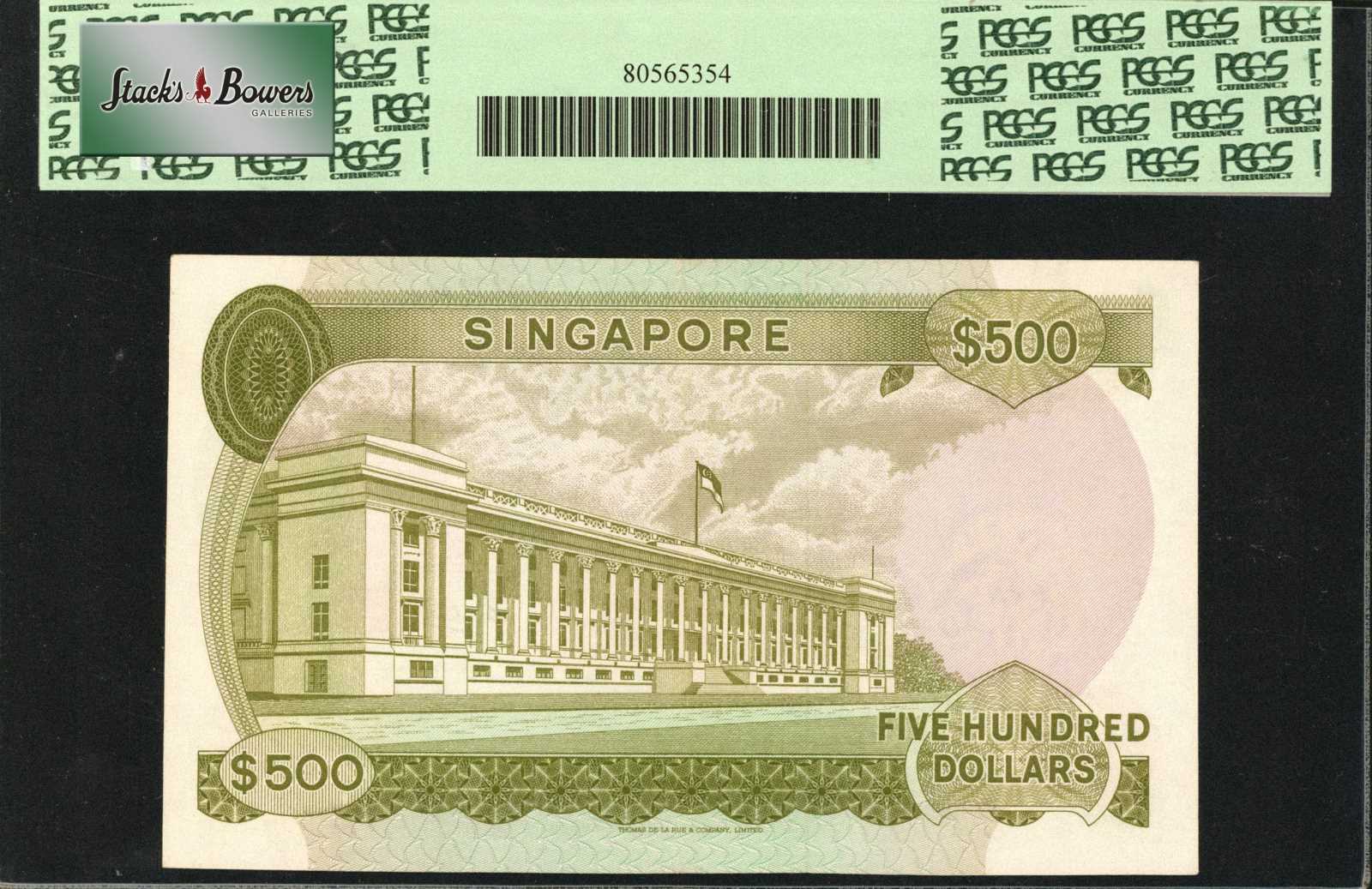 image for: Singapore  500 dollars (B107az)