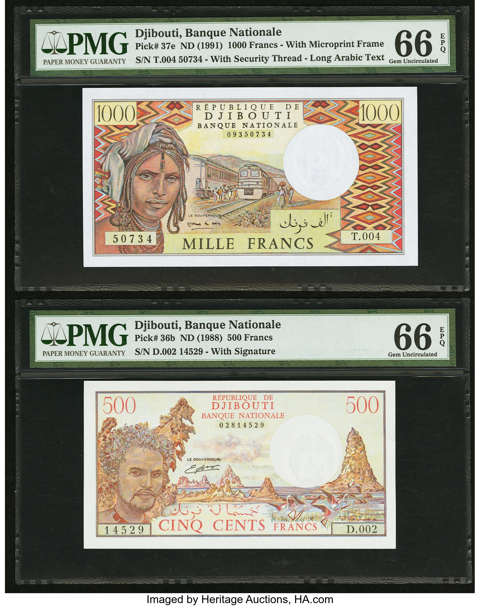 image for: Djibouti  10,000 francs (B104a)