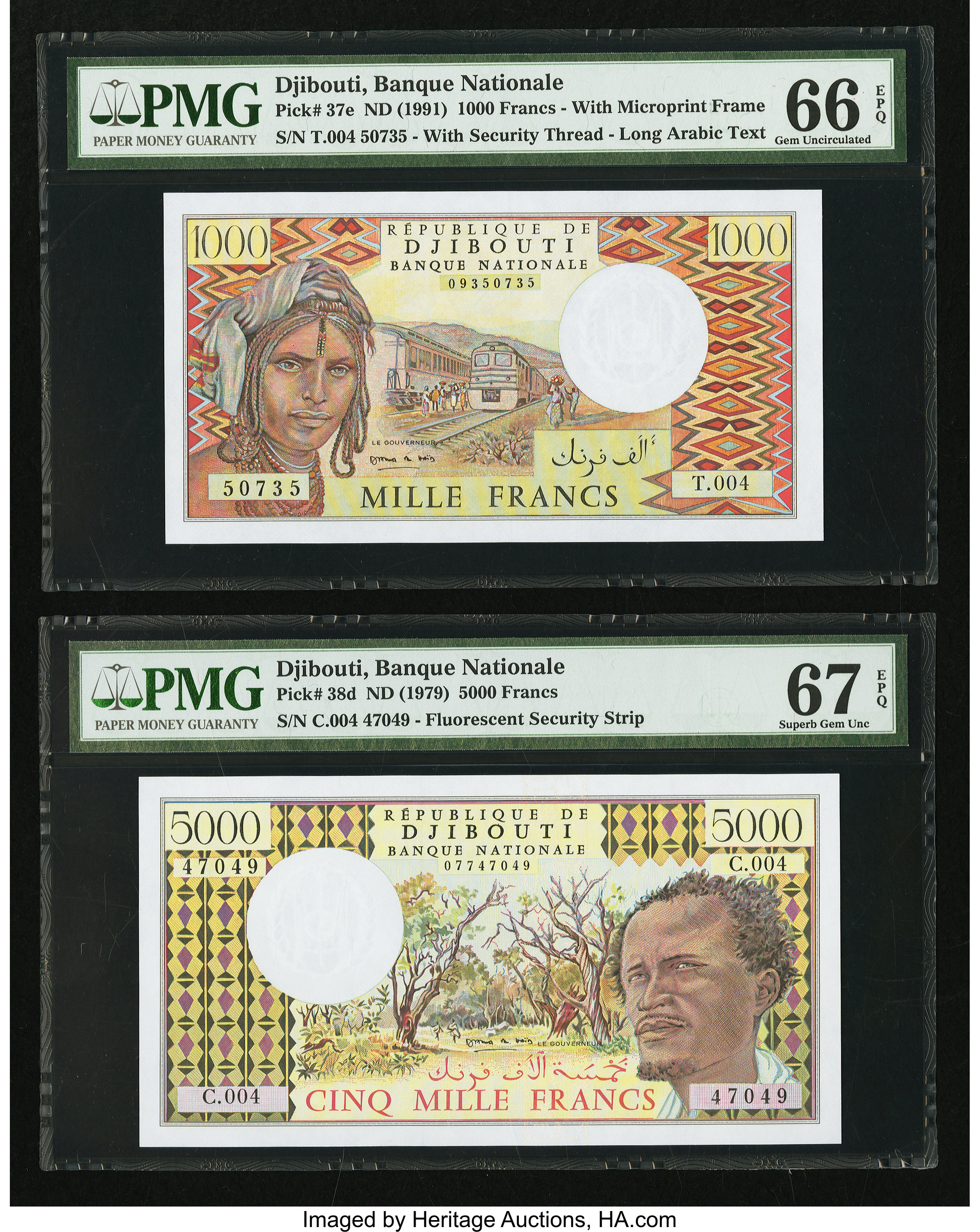 image for: Djibouti  5,000 francs (B103as1)