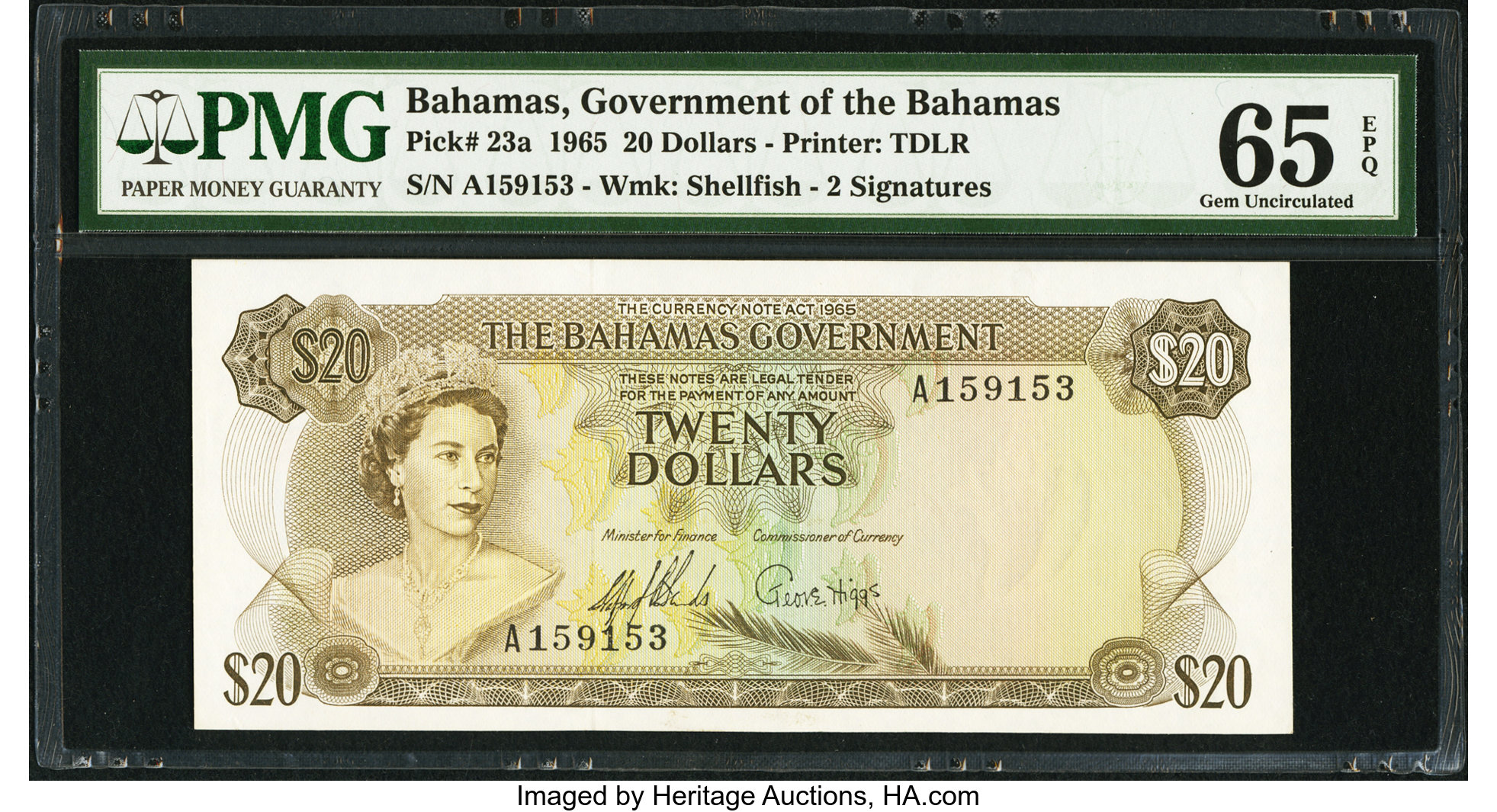 image for: Bahamas  20 dollars (B122b)