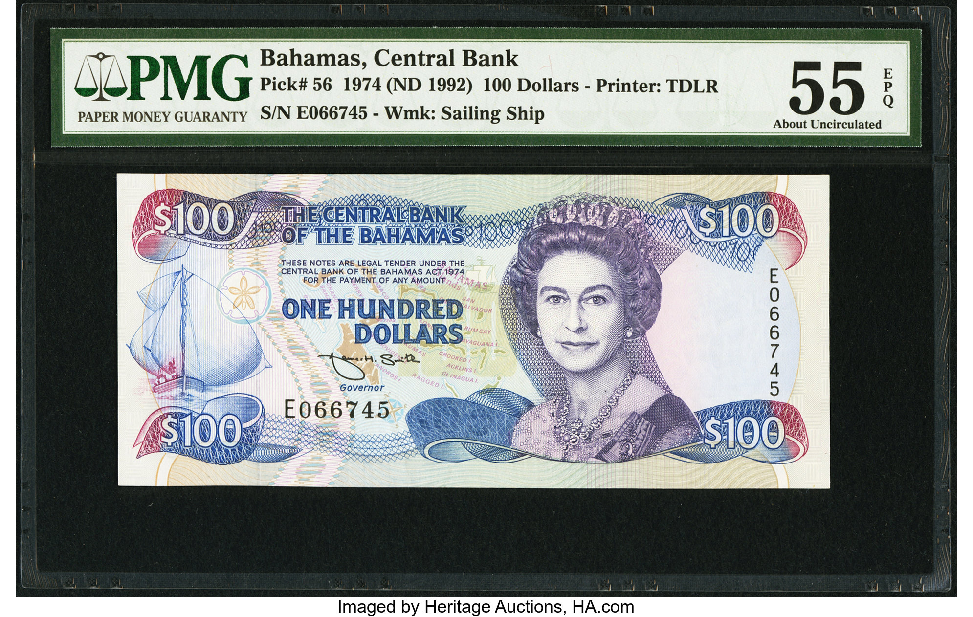image for: Bahamas  100 dollars (B322as1)