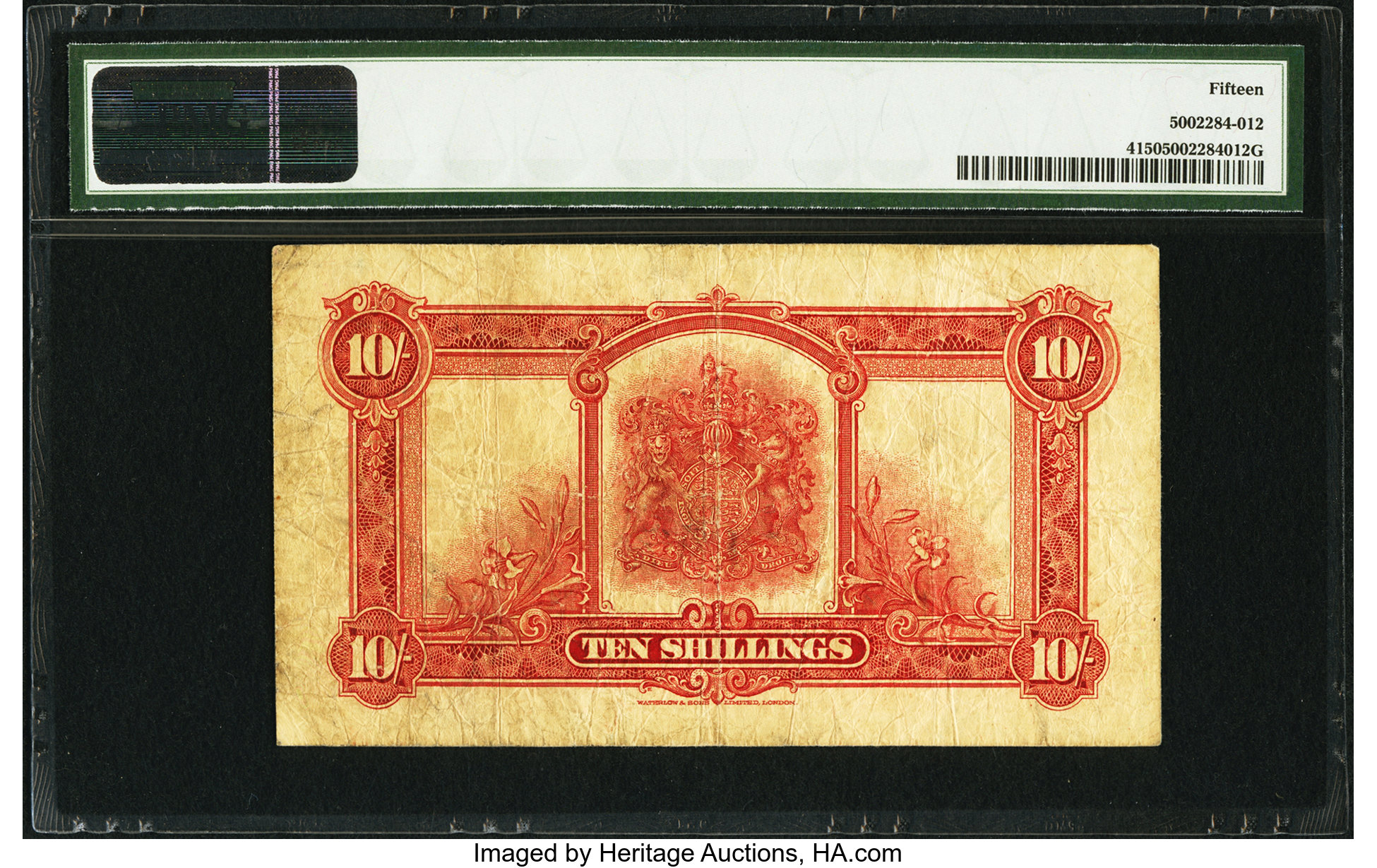 image for: Bermuda  10 shillings(B104a)