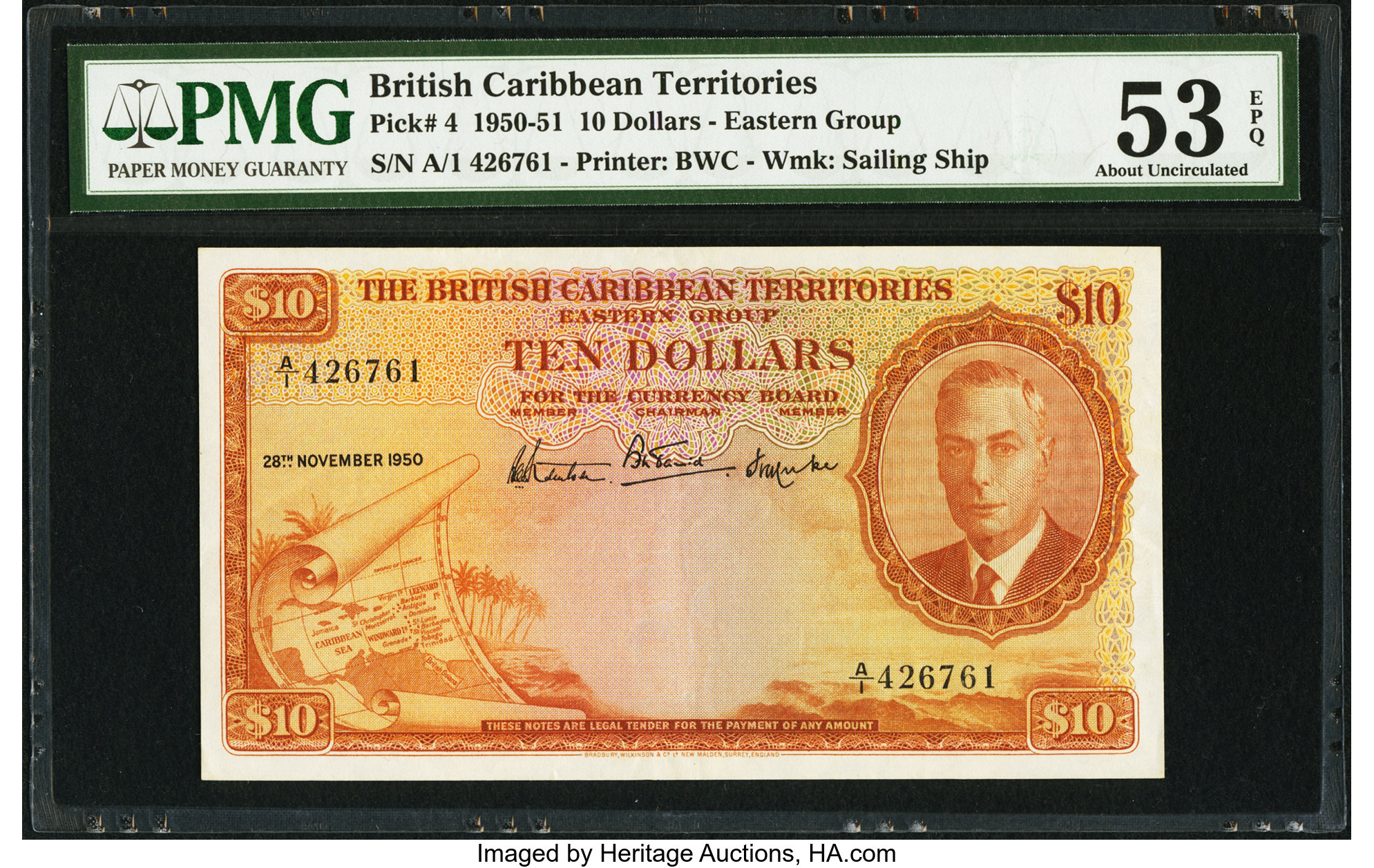 image for: British Caribbean Territories  10 dollars(B104as)