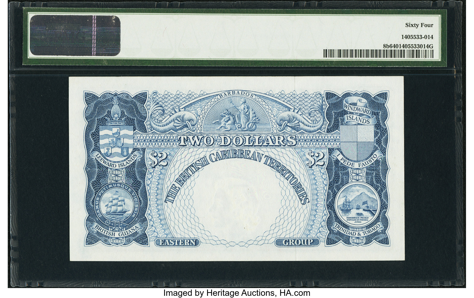 image for: British Caribbean Territories  2 dollars(B108i)
