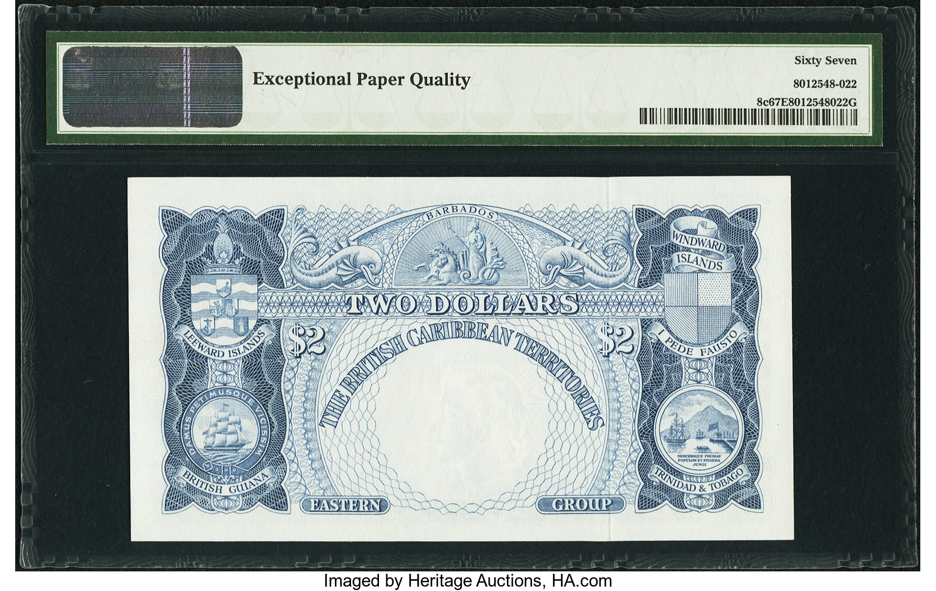 image for: British Caribbean Territories  2 dollars(B108d)
