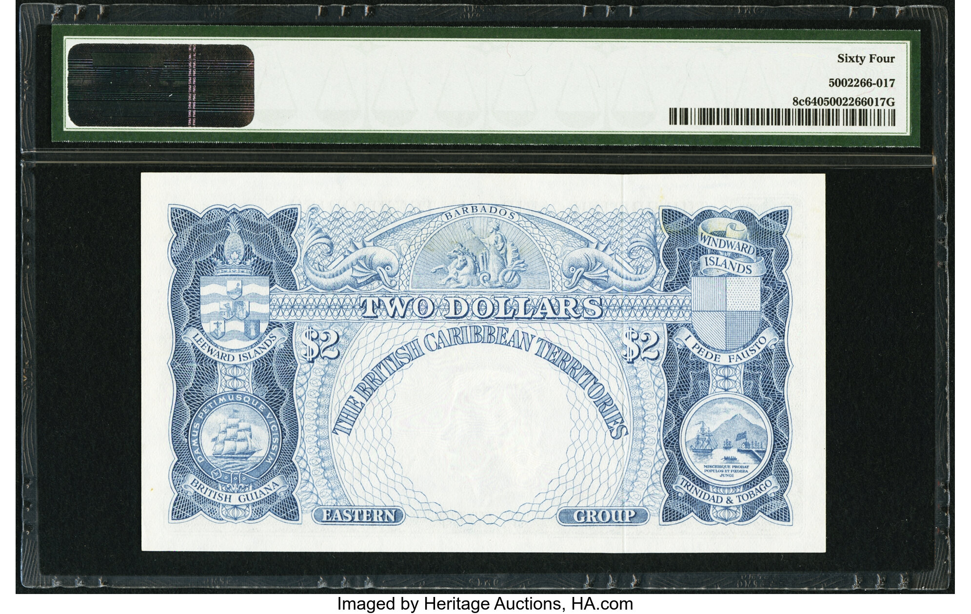 image for: British Caribbean Territories  2 dollars(B108b)