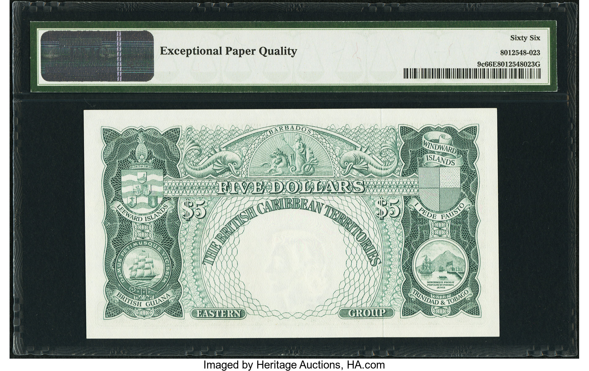 image for: British Caribbean Territories  5 dollars(B109b)