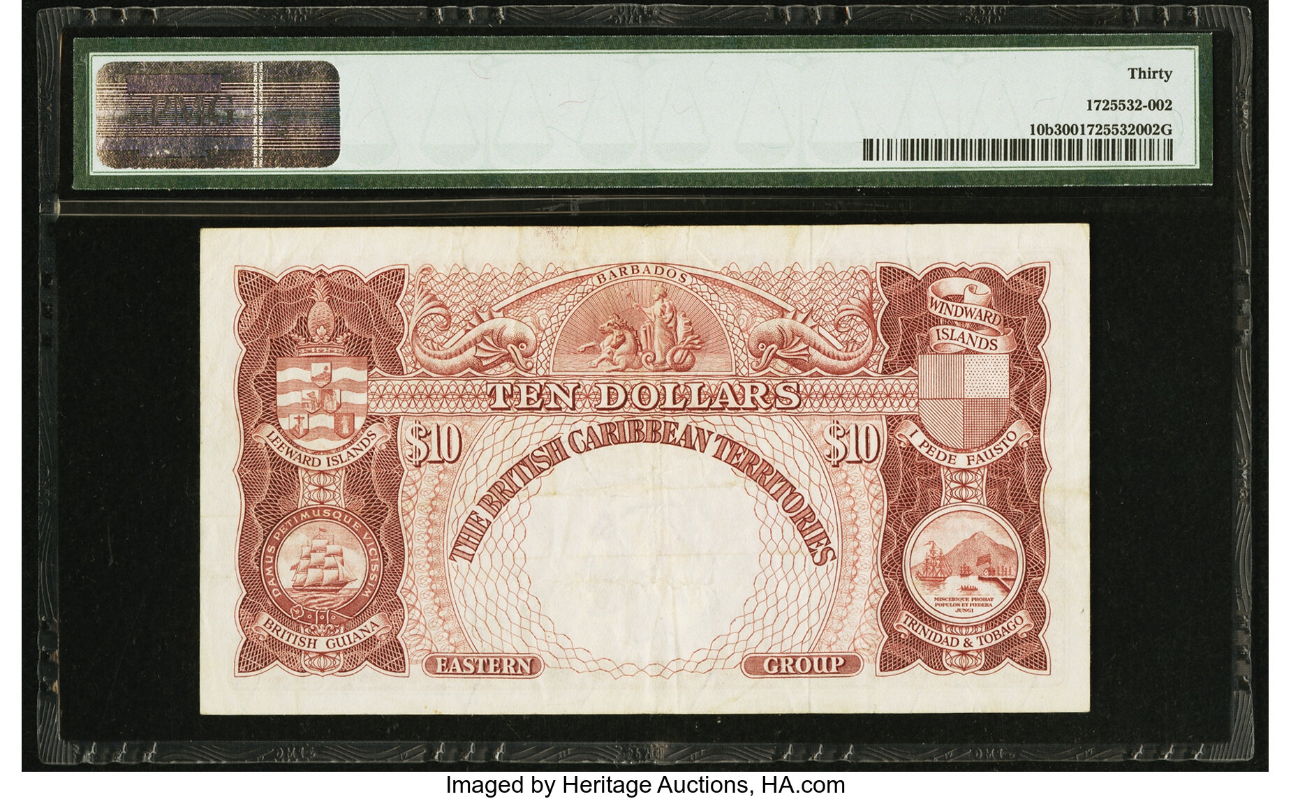 image for: British Caribbean Territories  10 dollars(B110e)