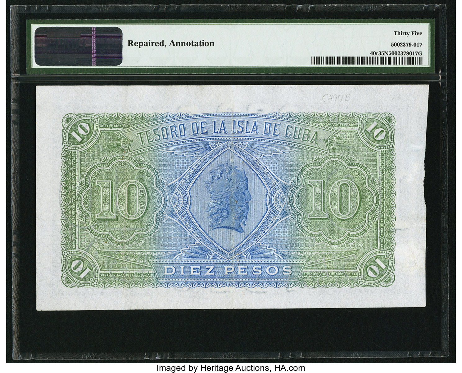 image for: Cuba  10 pesos(B202as)