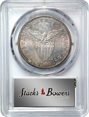 image for: PHILIPPINES. Peso, 1903-S. San Francisco Mint. PCGS MS-63.