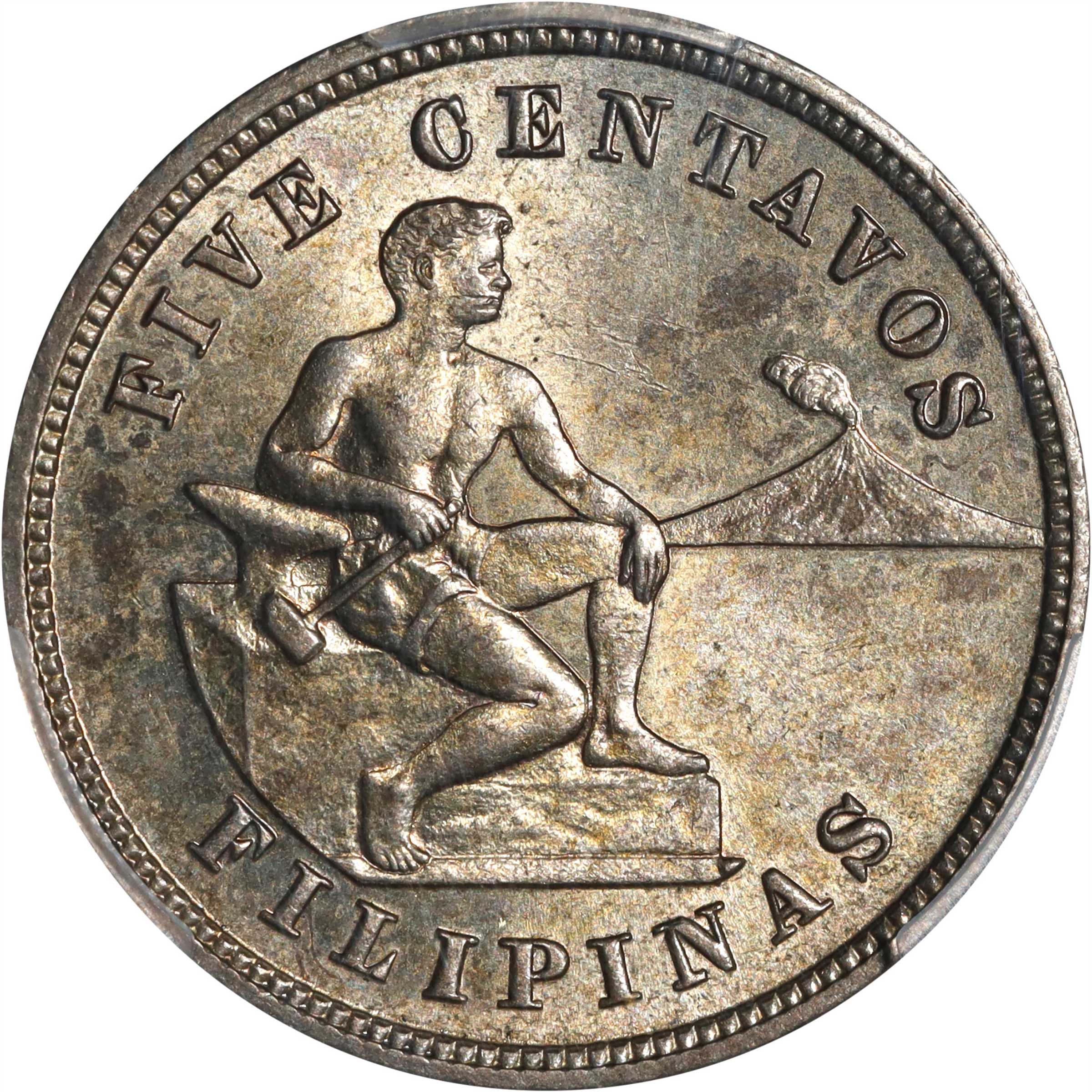 image for: PHILIPPINES. 5 Centavos, 1916-S. San Francisco Mint. PCGS MS-64.