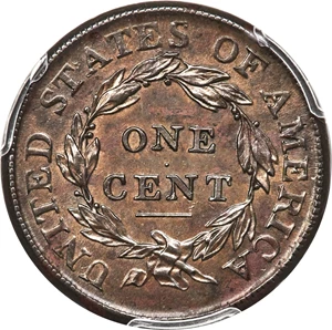 image for: 1809 1C S-280, B-1, R.2, MS62 Brown PCGS. CAC....