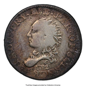 image for: 1792 H10C Half Disme, Judd-7, Pollock-7, R.4, VG8 PCGS....
