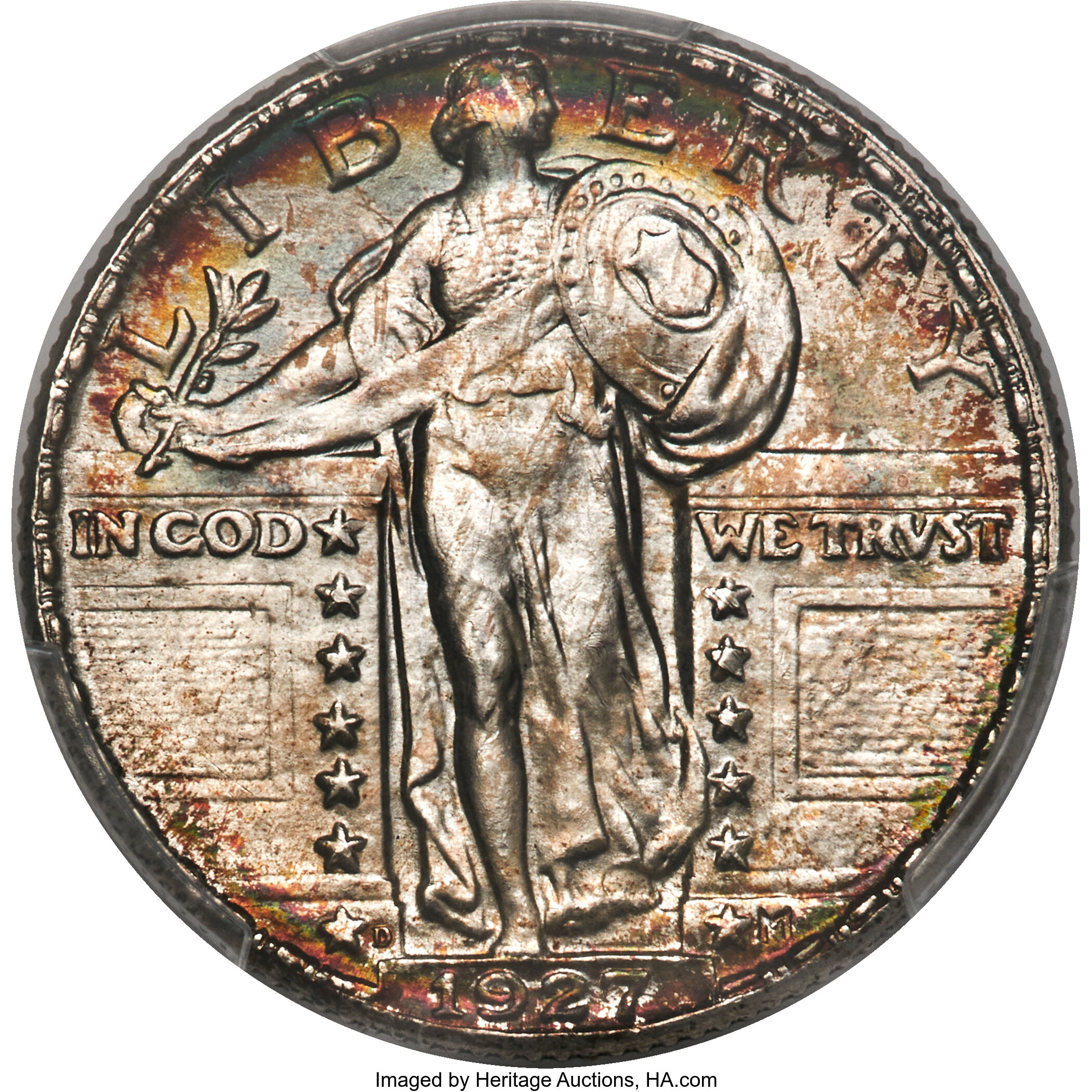 image for: 1927-D 25C MS67 PCGS....