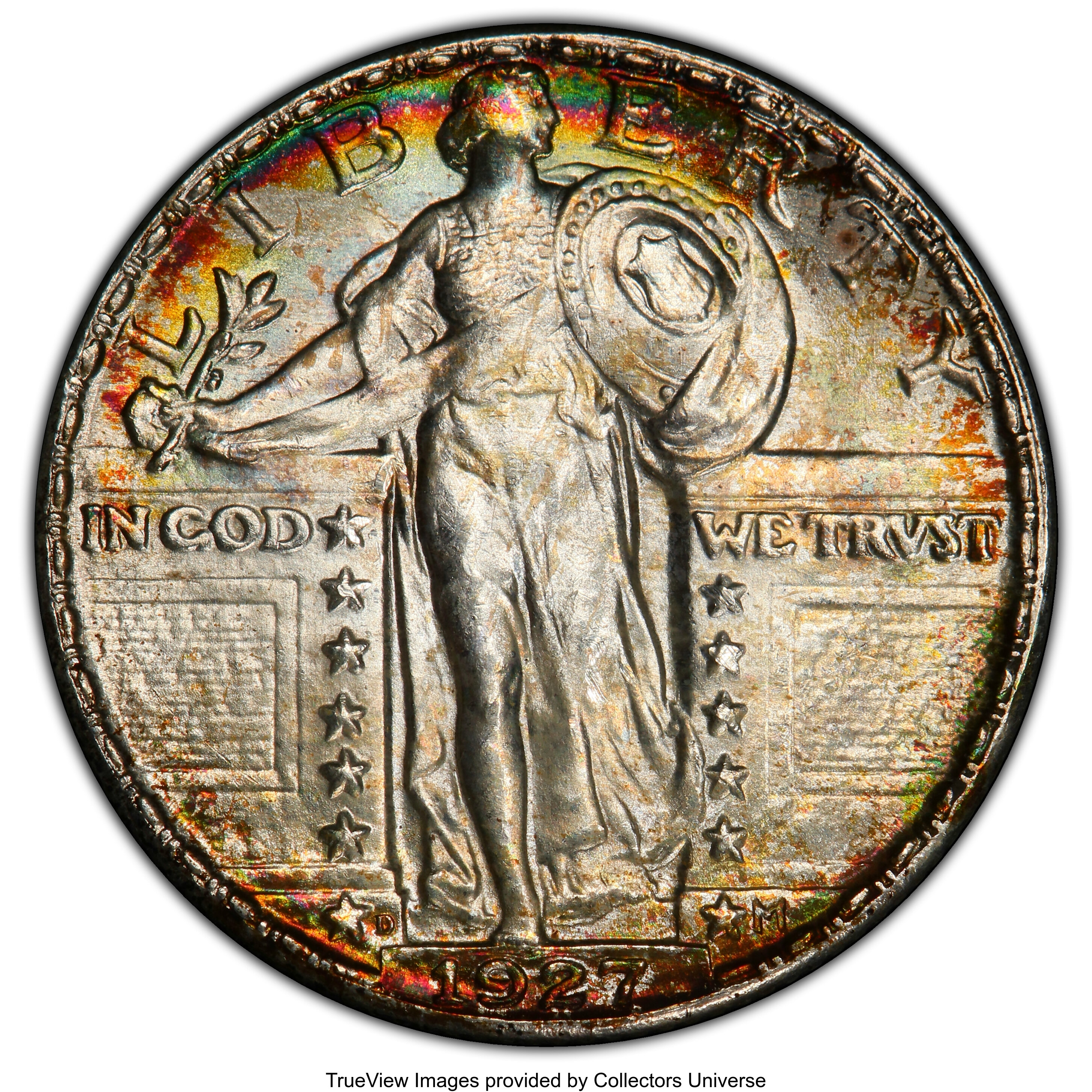 image for: 1927-D 25C MS67 PCGS....