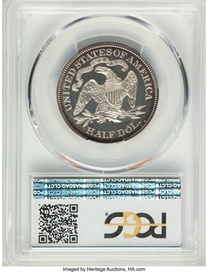 image for: 1867 50C PR67 Cameo PCGS....