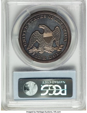 image for: 1855 $1 PR64 Cameo PCGS. CAC. OC-P1, High R.5....