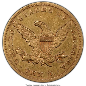 image for: 1864 $10 XF45 PCGS....