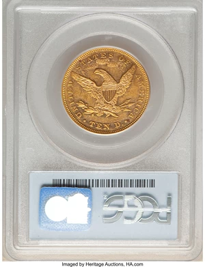 image for: 1877 $10 AU55 PCGS....