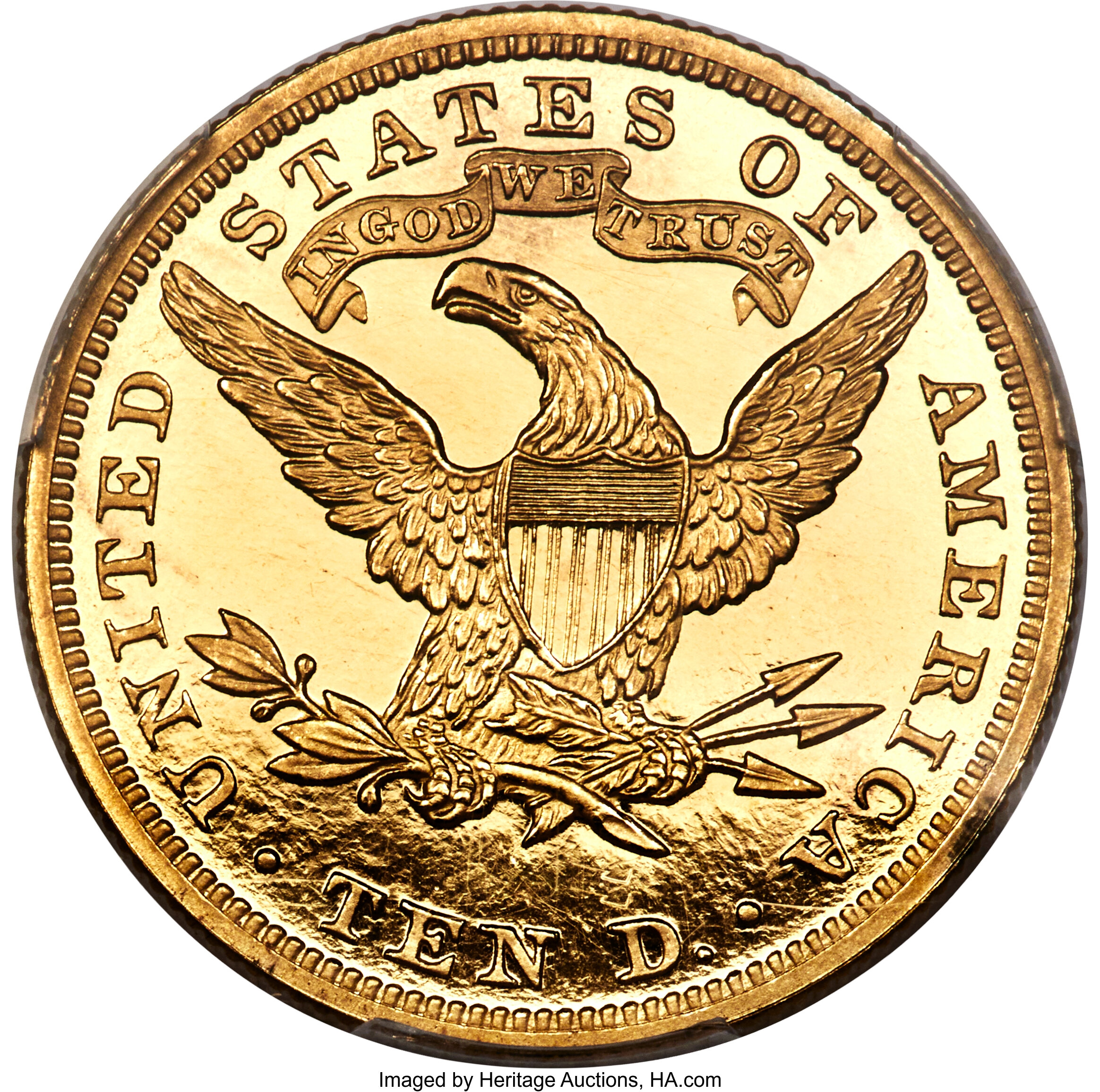 image for: 1890 $10 PR64 Deep Cameo PCGS. CAC. JD-1, Low R.6....