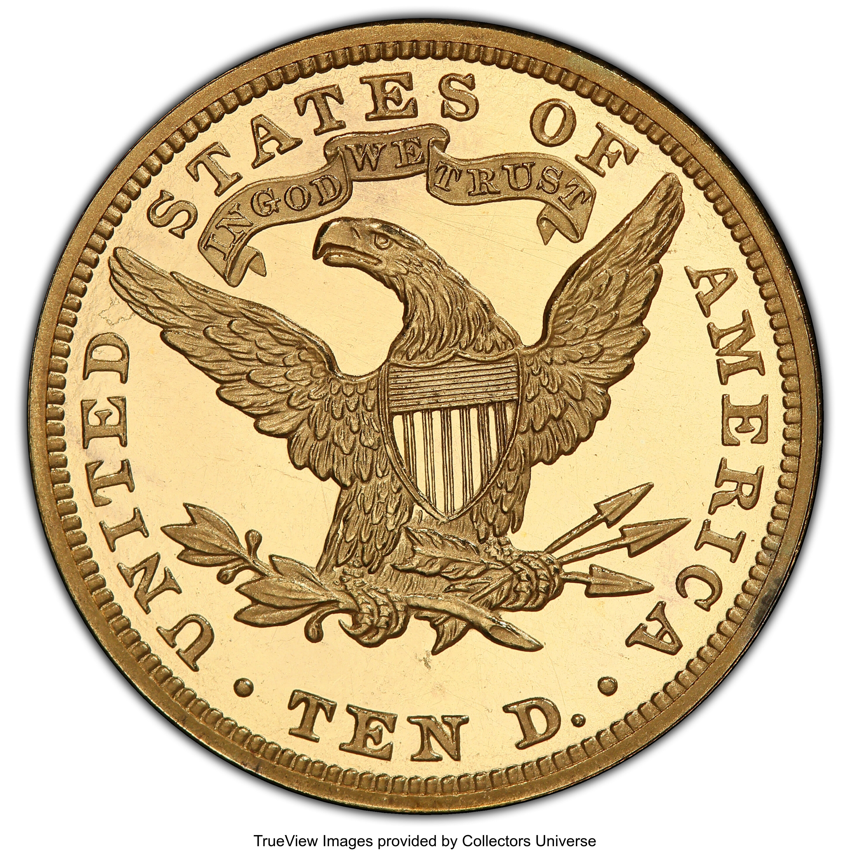 image for: 1890 $10 PR64 Deep Cameo PCGS. CAC. JD-1, Low R.6....