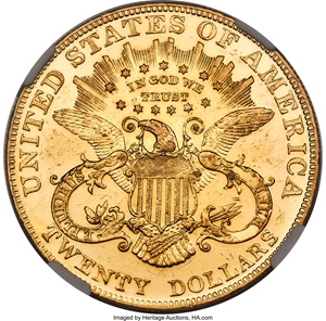 image for: 1905 $20 PR58 NGC. JD-1, High R.4....