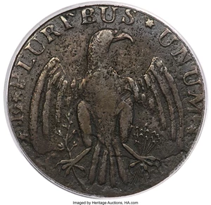 image for: 1787 Immunis Columbia, Eagle Reverse, XF40 PCGS. W-5680, High R.4....