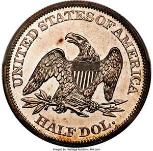 image for: 1861 50C PR64 Cameo PCGS. CAC....