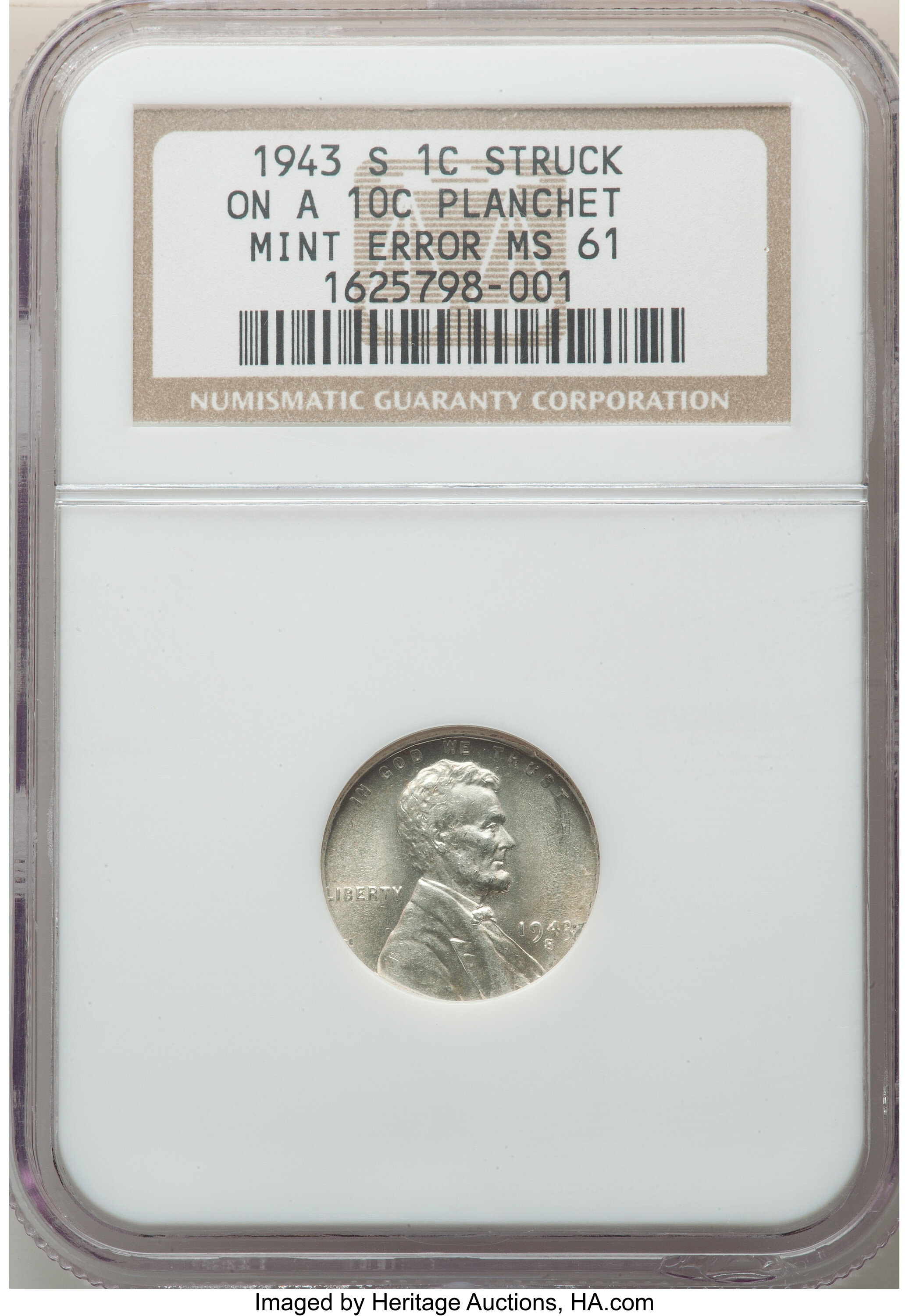 1943-S 1c Steel MS61 thumbnail 4