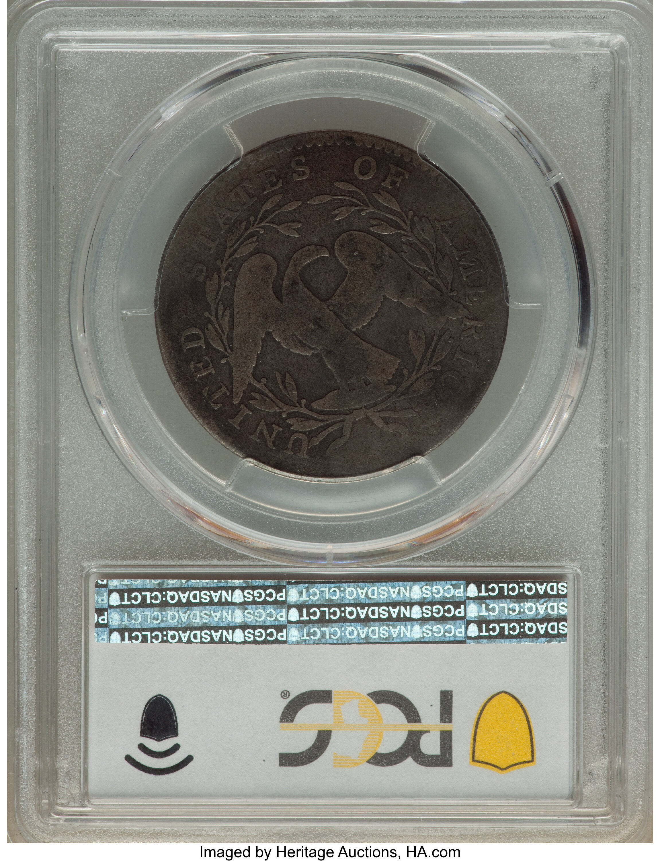 image for: 1795 50C 2 Leaves, O-104, T-24, Low R.4, VG8 PCGS. CAC. PCGS Population: (2/6 and 0/1+). NGC Census: (4/19 and 0/0+). CDN: ...