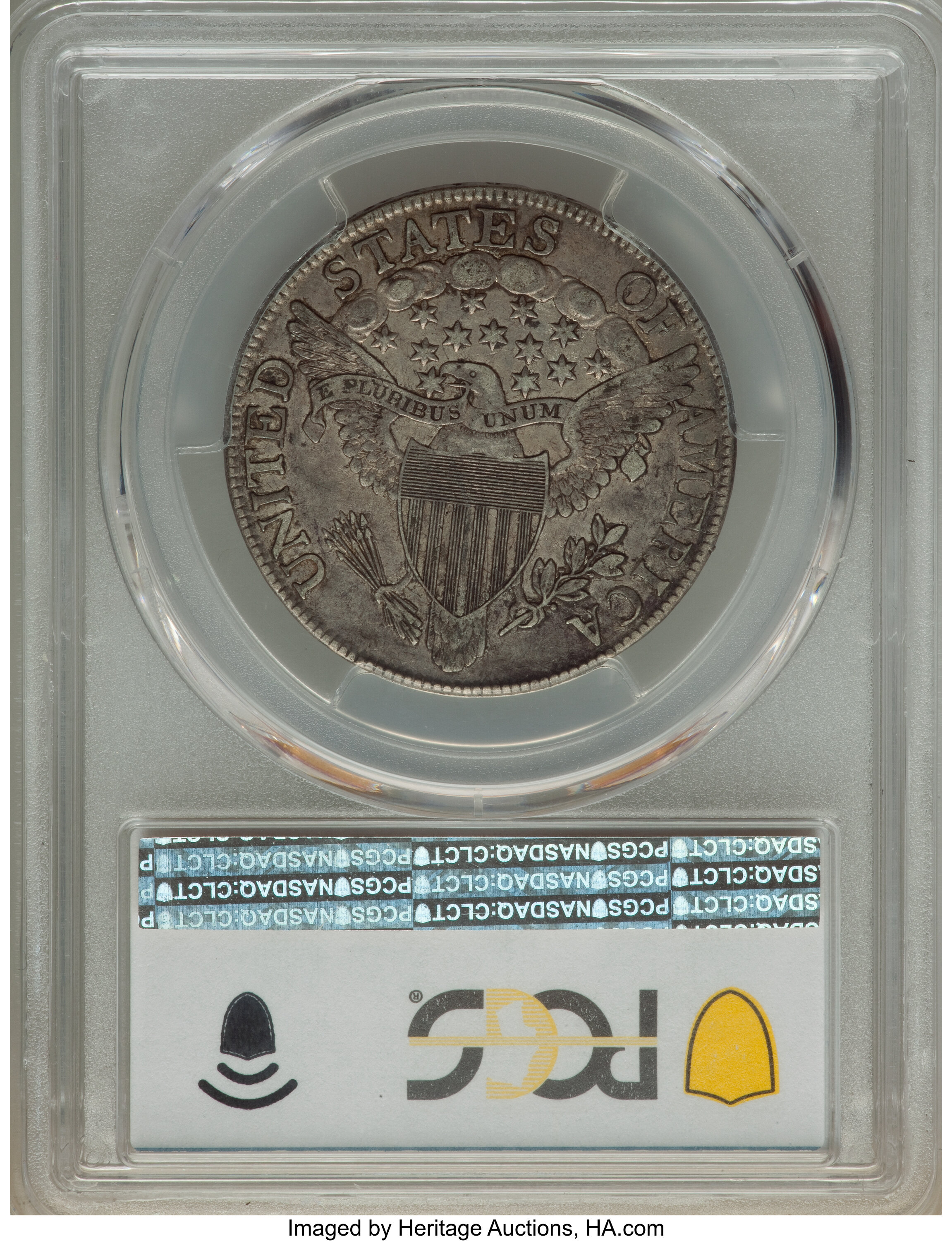 image for: 1806 50C Pointed 6, Stem, O-121, T-29, R.4, XF45 PCGS. CAC. PCGS Population: (0/1 and 0/0+). NGC Census: (3/5 and 0/1+). CD...