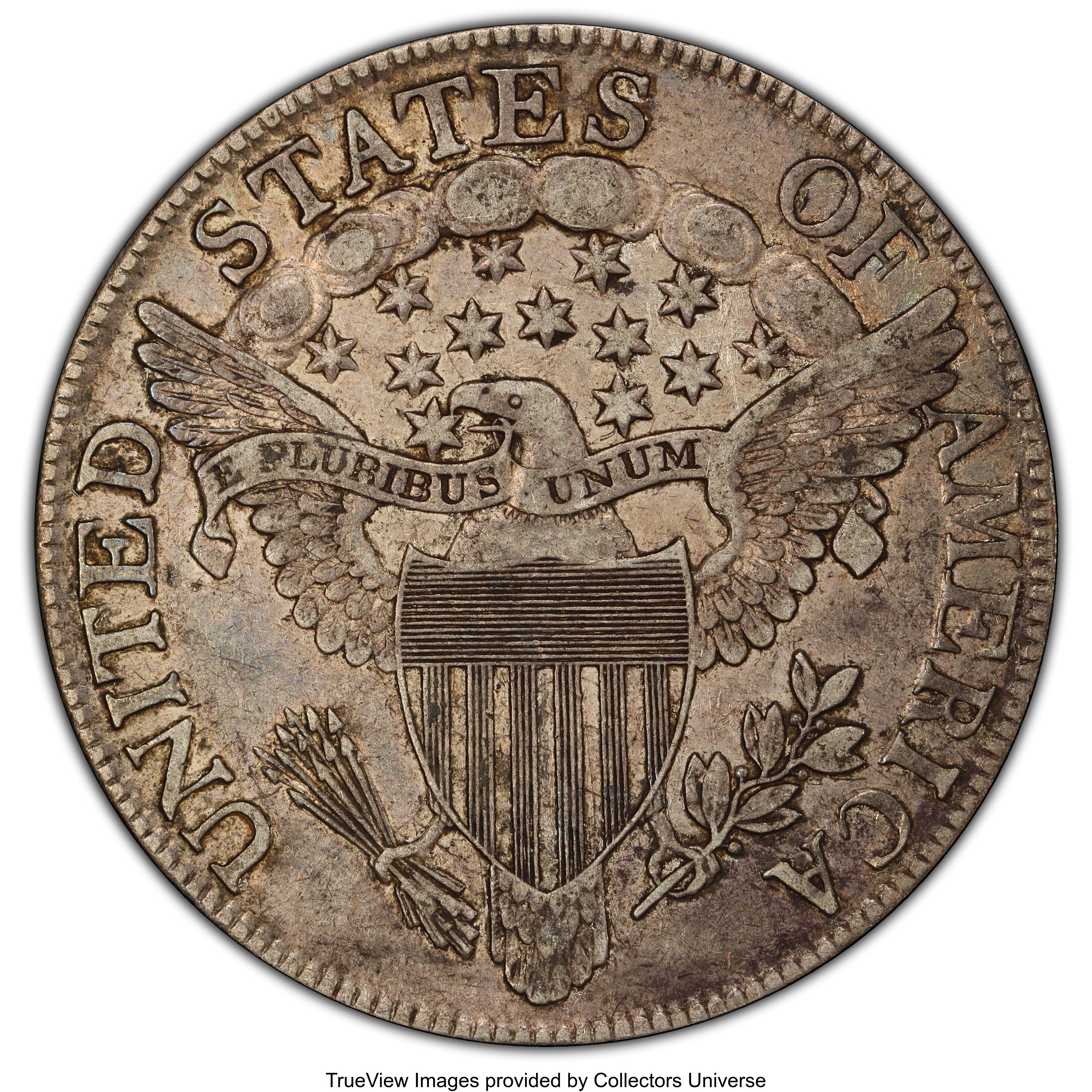 image for: 1806 50C Pointed 6, Stem, O-121, T-29, R.4, XF45 PCGS. CAC. PCGS Population: (0/1 and 0/0+). NGC Census: (3/5 and 0/1+). CD...