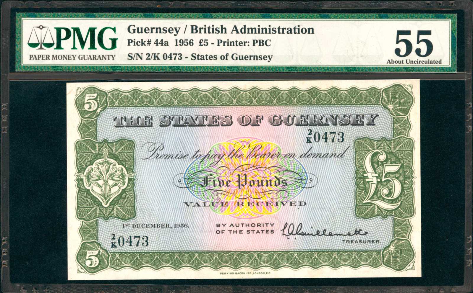 image for: Guernsey  5 pounds (B149c)