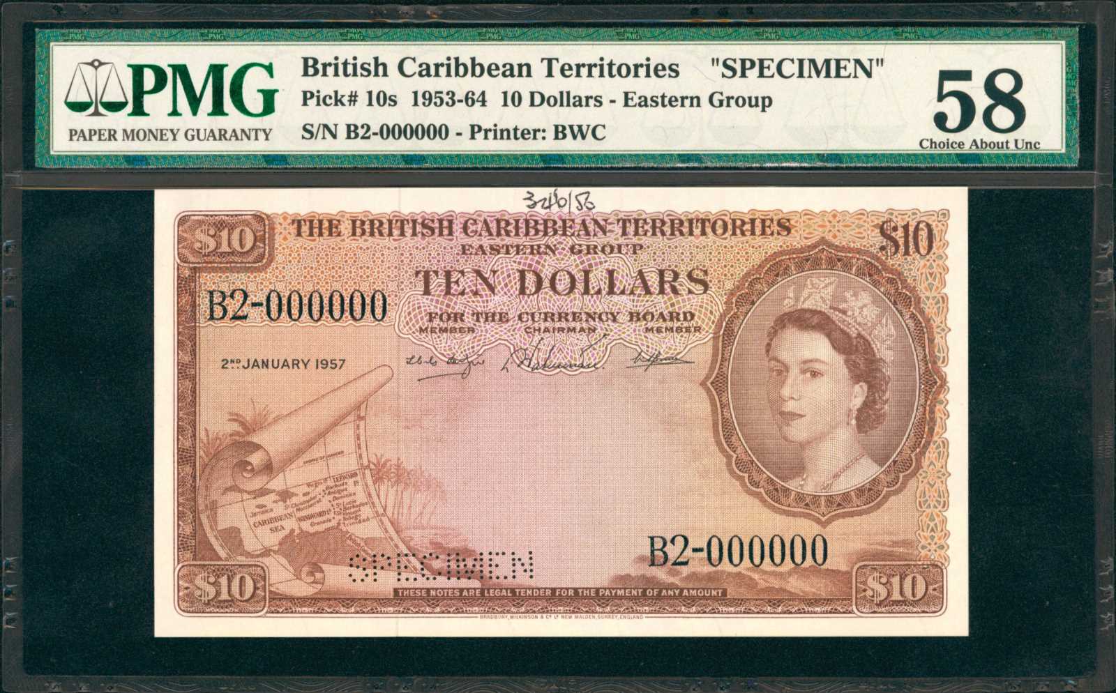 image for: British Caribbean Territories  10 dollars(B110hs)