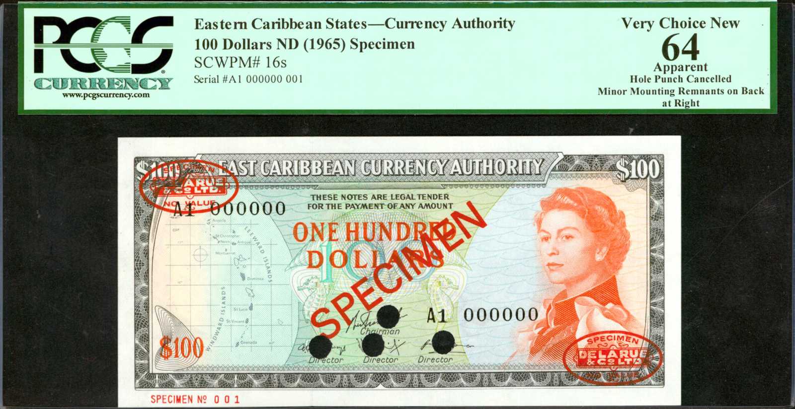image for: East Caribbean States  100 dollars (B104a2)