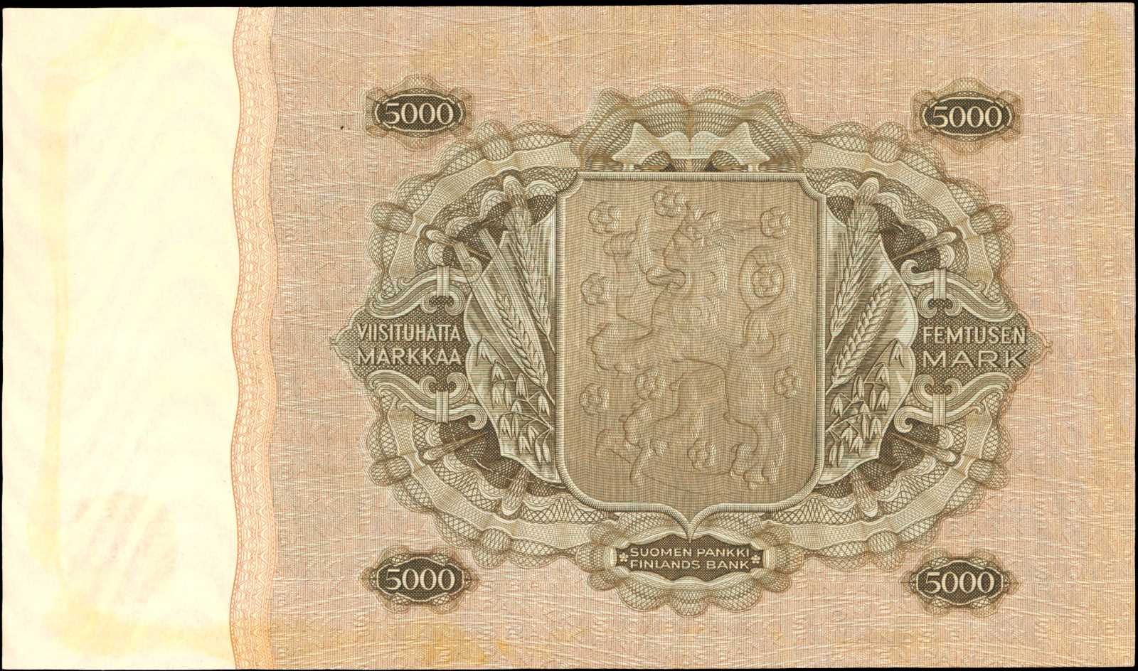 image for: Finland  5,000 markkaa / mark (B378a)