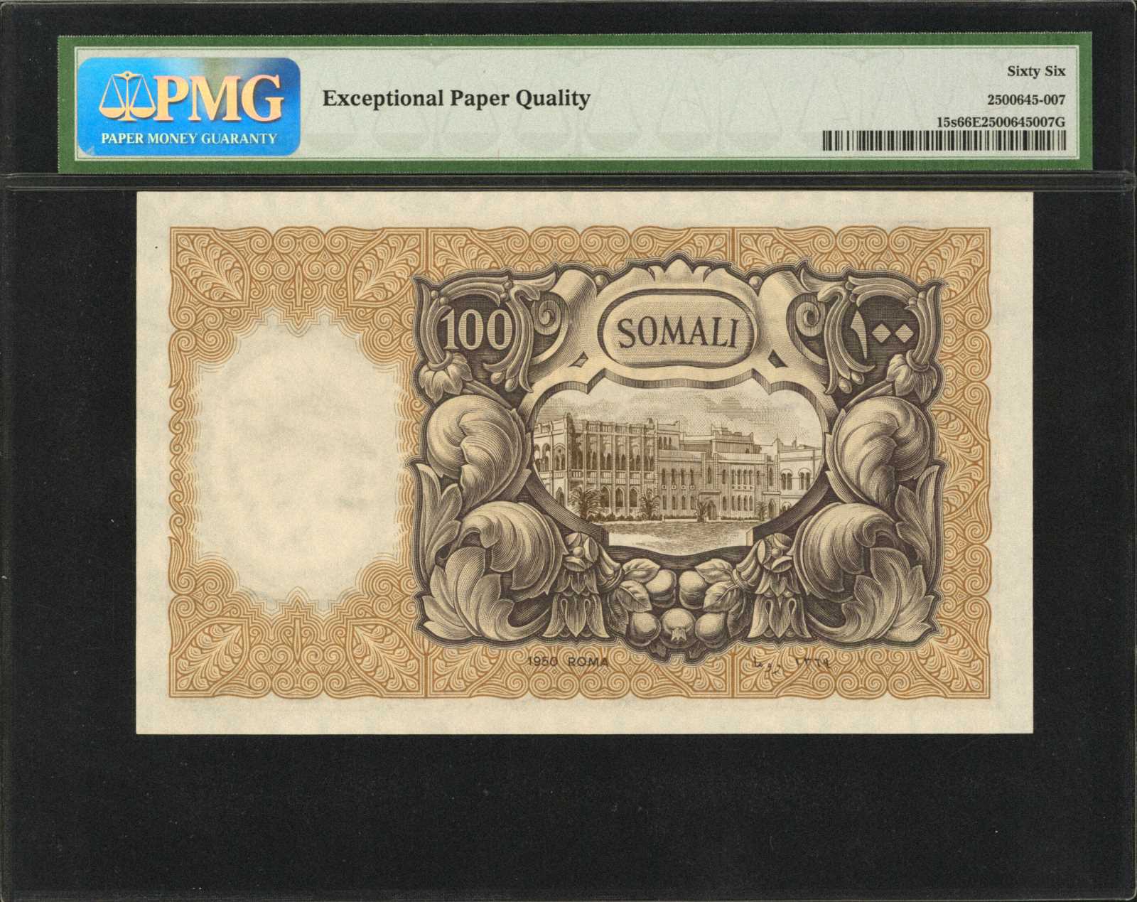 image for: Italian Somaliland  100 somali(B305b)