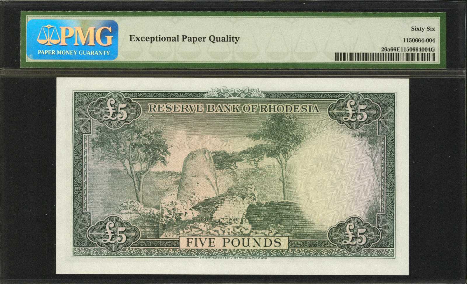 image for: Rhodesia  5 pounds(B103a)