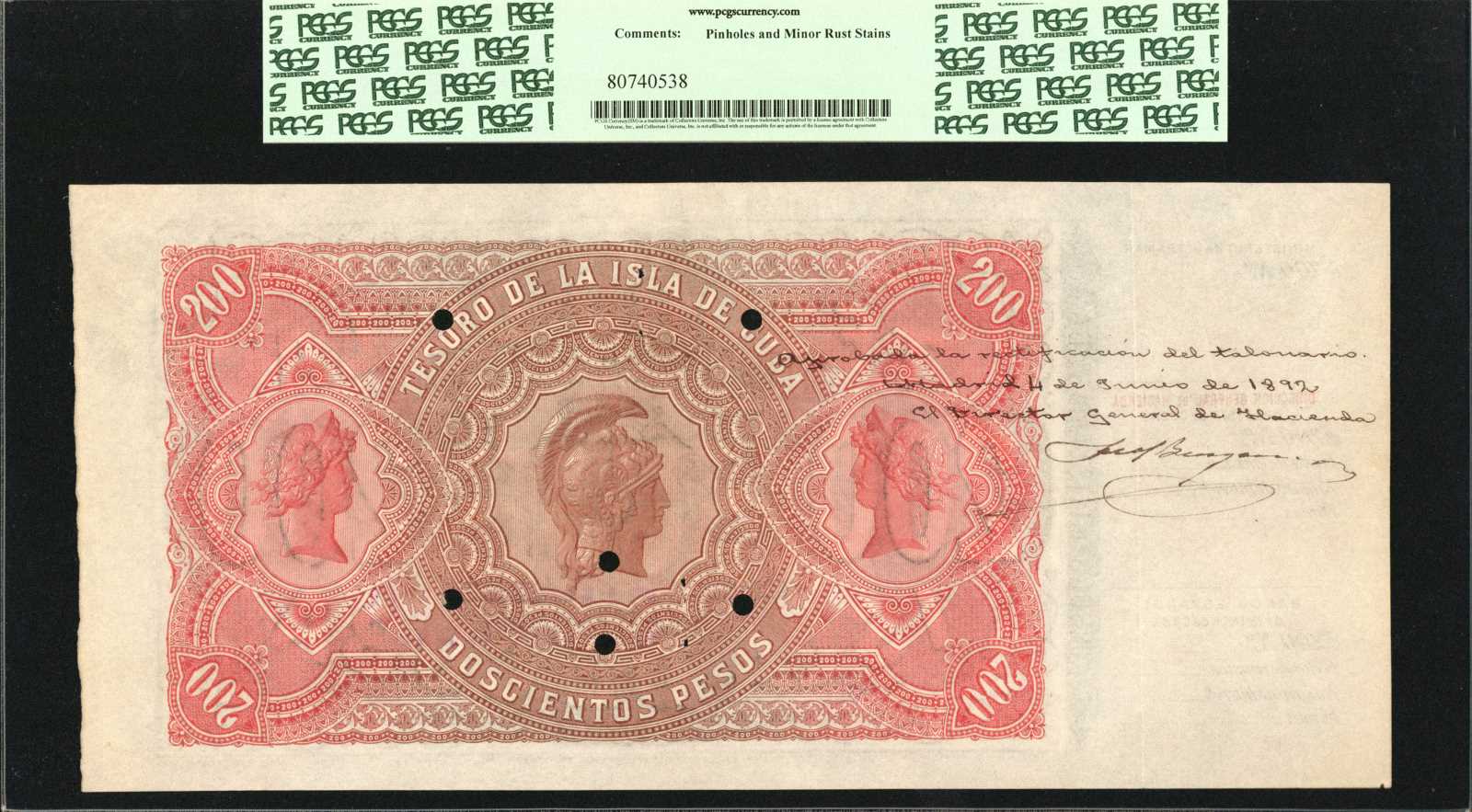 image for: Cuba  200 pesos(B206as1)
