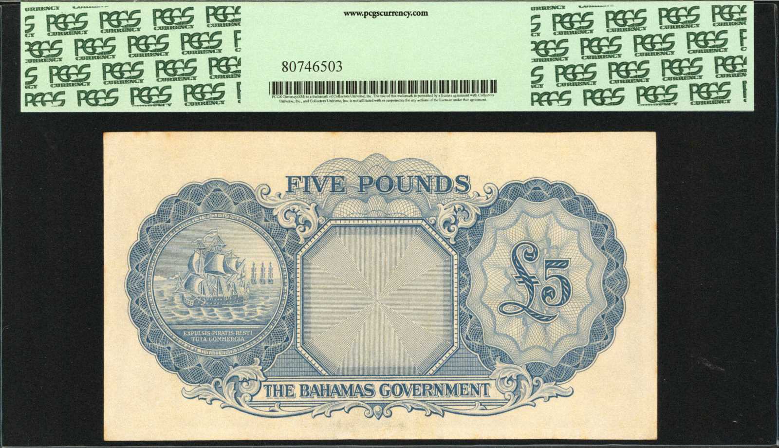 image for: Bahamas  5 pounds(B115d)
