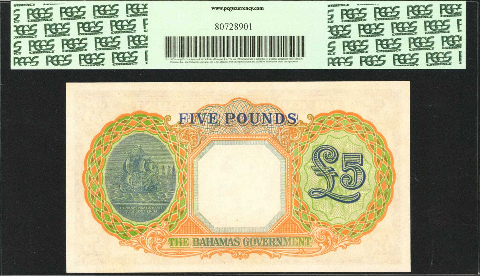 image for: Bahamas  5 pounds(B111b)